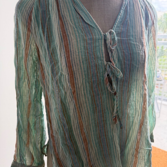 Rails Brielle Blouse in Seaview Stripe Size Small - Picture 2 of 8